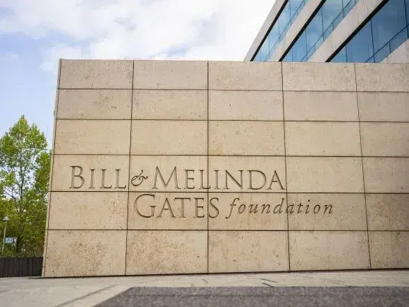 The Bill & Melinda Gates Foundation building sign