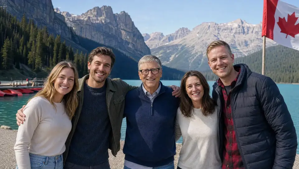 Bill Gates meeting with community members